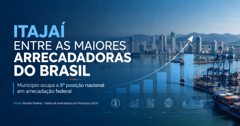 Itajaí está entre as maiores arrecadadoras de tributos do Brasil