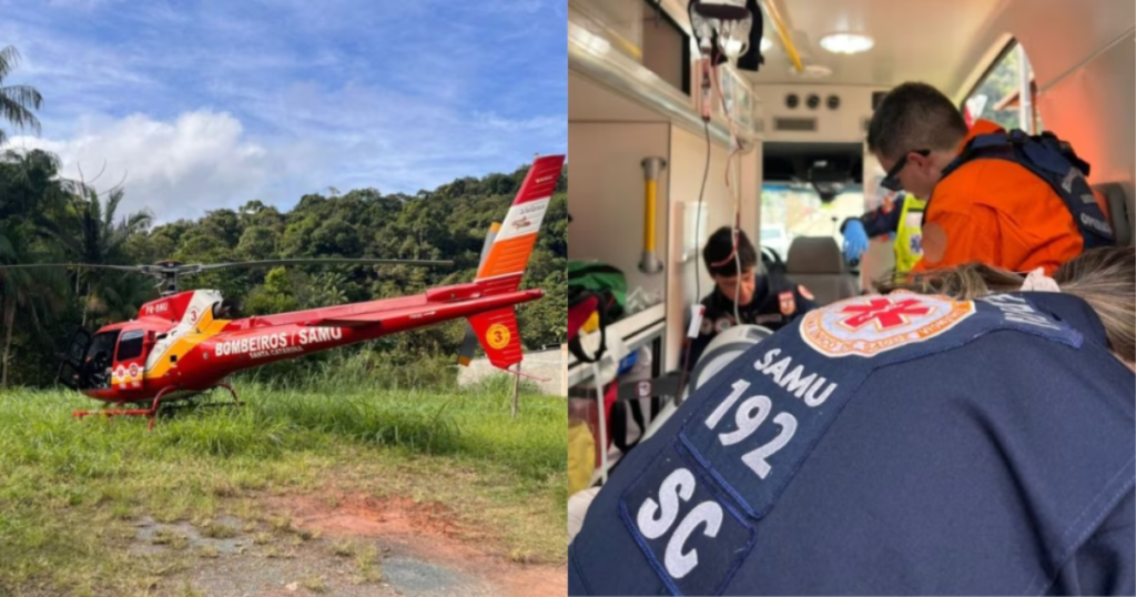 Idosa morre atropelada por caminhão de lixo em Blumenau