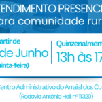 Semasa leva atendimento presencial à zona rural de Itajaí