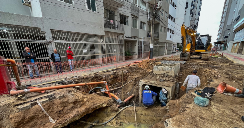 Obras de macrodrenagem começam na Rua 1400 em BC