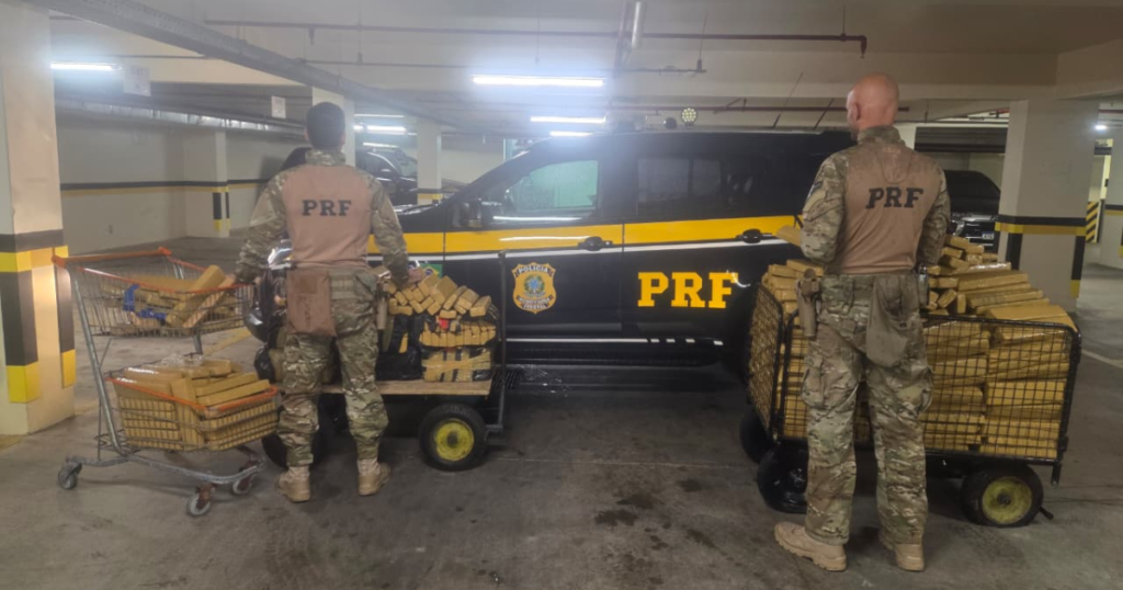 Maconha em Porto Belo: PRF apreende quase meia tonelada