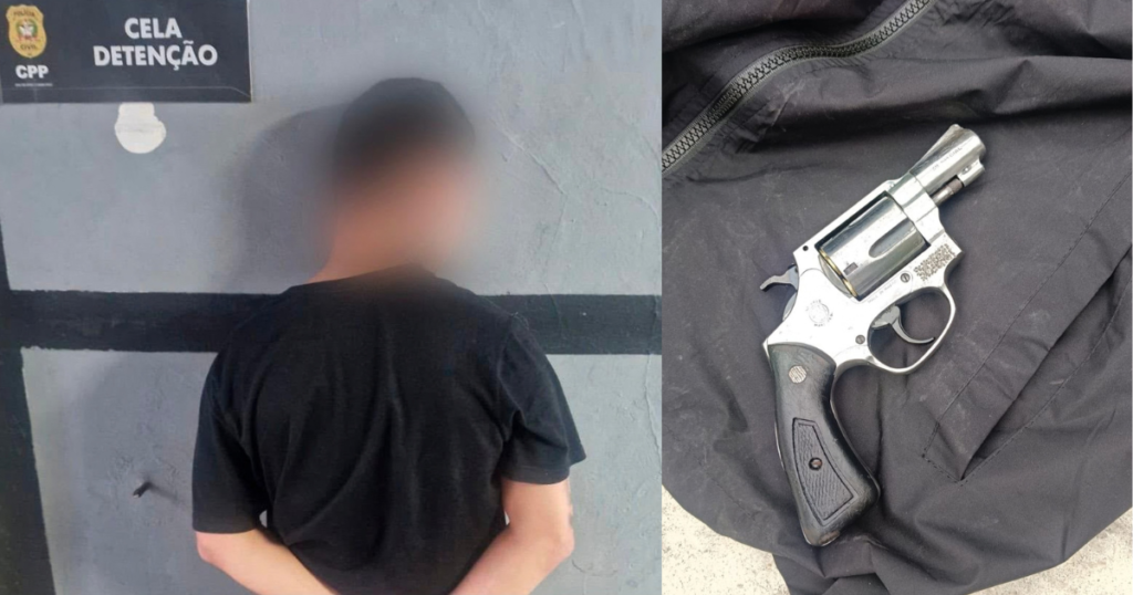 Atirador é preso em menos de um minuto após atirar em homem